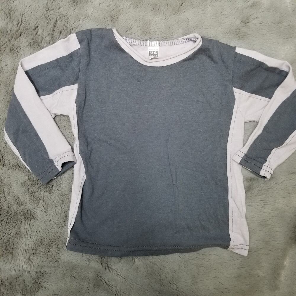 NaNo‎ Patchwork Gray Long Sleeve 18 Month